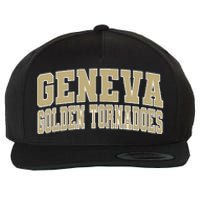 Geneva College Golden Tornadoes Wool Snapback Cap