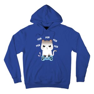 Gamer Cat Gaming Anime Funny Pew Video Game Cool Gift Hoodie