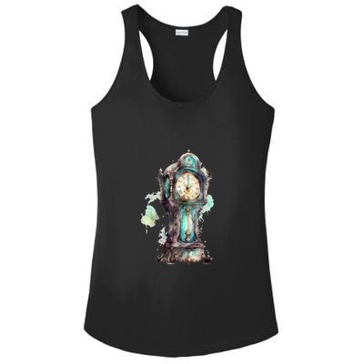 Grandfather Clock Ladies PosiCharge Competitor Racerback Tank