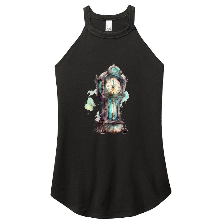 Grandfather Clock Women's Perfect Tri Rocker Tank