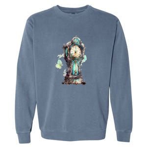 Grandfather Clock Garment-Dyed Sweatshirt