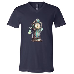 Grandfather Clock V-Neck T-Shirt