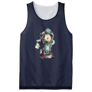 Grandfather Clock Mesh Reversible Basketball Jersey Tank