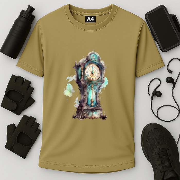 Grandfather Clock Cooling Performance Crew T-Shirt