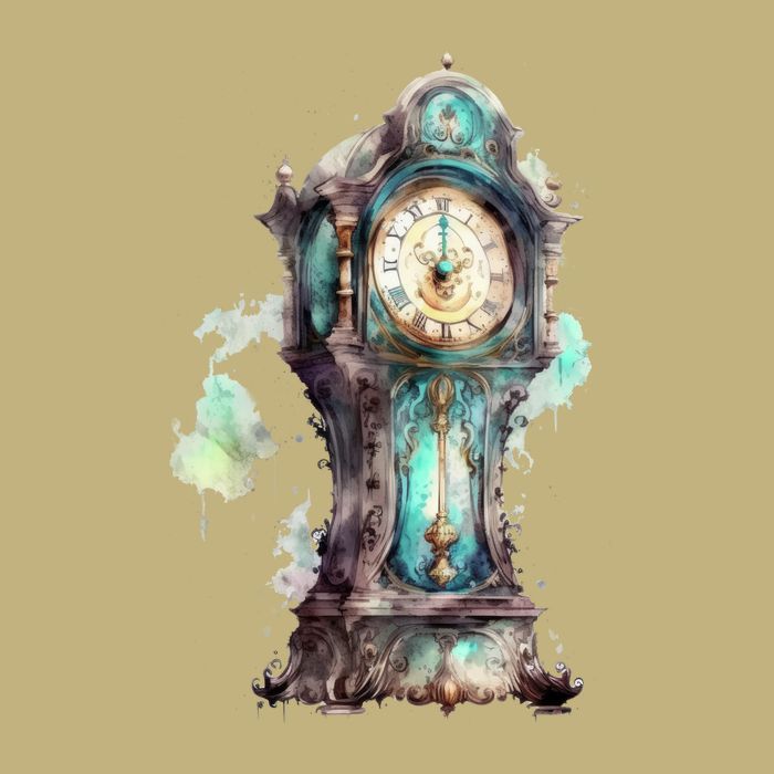 Grandfather Clock Cooling Performance Crew T-Shirt