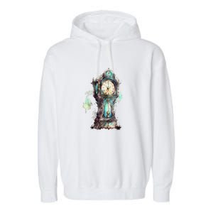 Grandfather Clock Garment-Dyed Fleece Hoodie