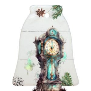 Grandfather Clock Ceramic Bell Ornament