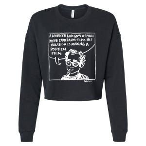 Godard Comic Cropped Pullover Crew