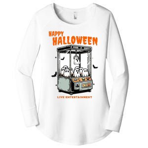 Ghost Claw Game Happy Halloween Women's Perfect Tri Tunic Long Sleeve Shirt