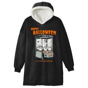 Ghost Claw Game Happy Halloween Hooded Wearable Blanket