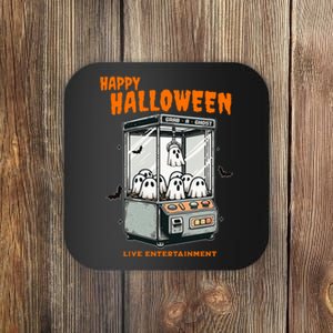 Ghost Claw Game Happy Halloween Coaster