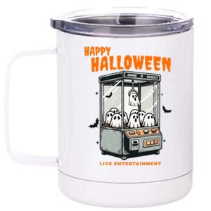 Ghost Claw Game Happy Halloween 12 oz Stainless Steel Tumbler Cup