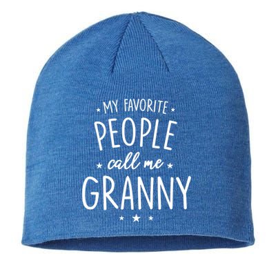 Granny Cute Gift: My Favorite People Call Me Granny Funny Gift Sustainable Beanie