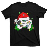 Gamer Christmas Gaming Santa Hat Video Game Controller T-Shirt