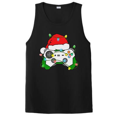 Gamer Christmas Gaming Santa Hat Video Game Controller PosiCharge Competitor Tank