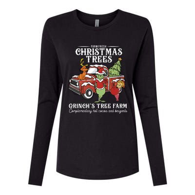 Grinchmas Christmas Womens Cotton Relaxed Long Sleeve T-Shirt