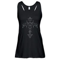 Gothic Cross Grunge Aesthetic Mall Goth Ladies Essential Flowy Tank