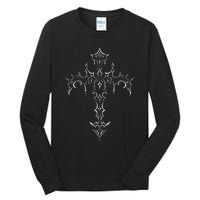 Gothic Cross Grunge Aesthetic Mall Goth Tall Long Sleeve T-Shirt