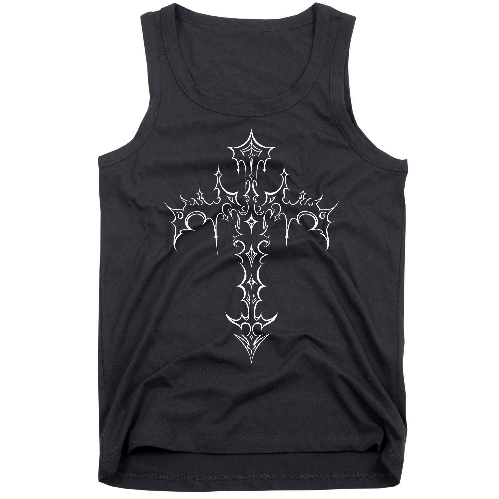 Gothic Cross Grunge Aesthetic Mall Goth Tank Top