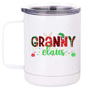 Granny Claus Granny Grandma Christmas Granny Xmas Party 12 oz Stainless Steel Tumbler Cup