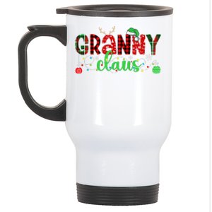 Granny Claus Granny Grandma Christmas Granny Xmas Party Stainless Steel Travel Mug