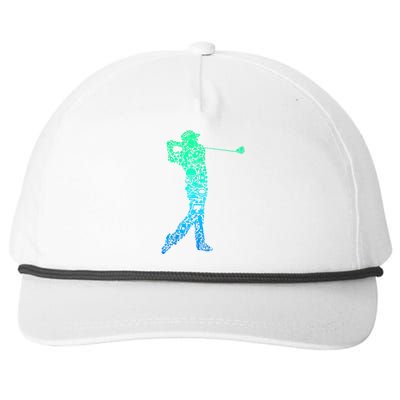 Golf Club Golfer Golfing Gift Snapback Five-Panel Rope Hat