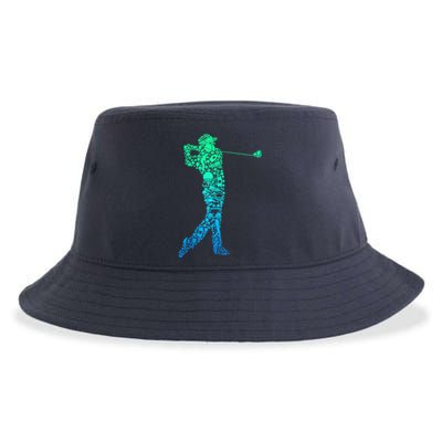 Golf Club Golfer Golfing Gift Sustainable Bucket Hat