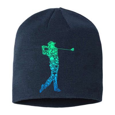 Golf Club Golfer Golfing Gift Sustainable Beanie