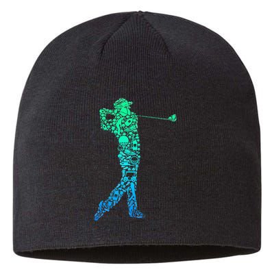 Golf Club Golfer Golfing Sustainable Beanie