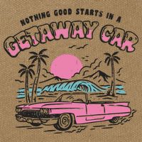 Getaway Car Cotton Canvas Backpack