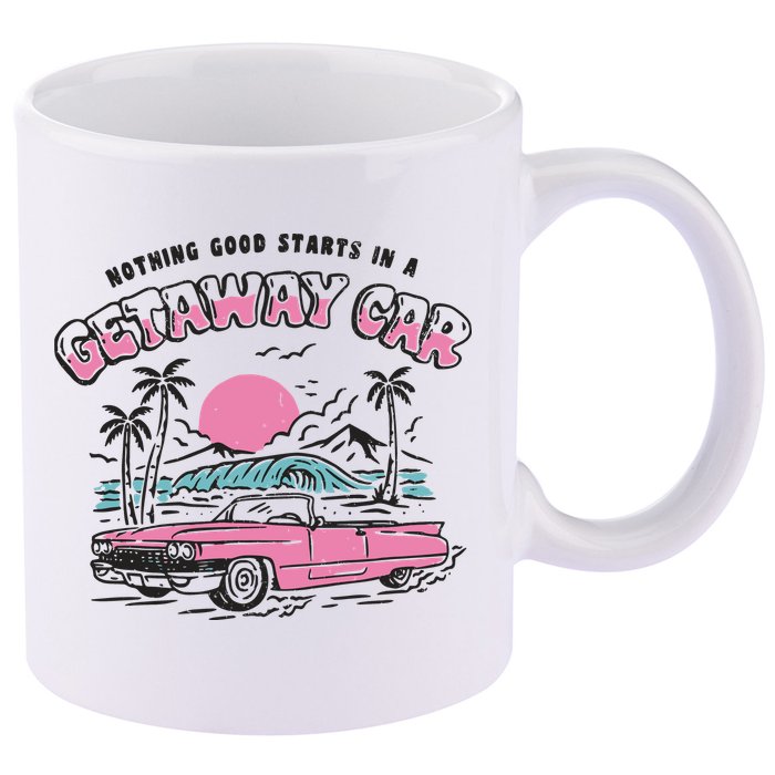 Getaway Car 11oz C Handle Ceramic Mug