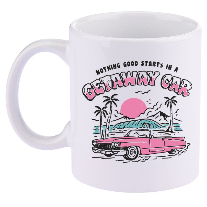 Getaway Car 11oz C Handle Ceramic Mug