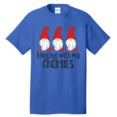 Gnome Christmas Gift Hanging With My Gnomies Cute Gift Tall T-Shirt