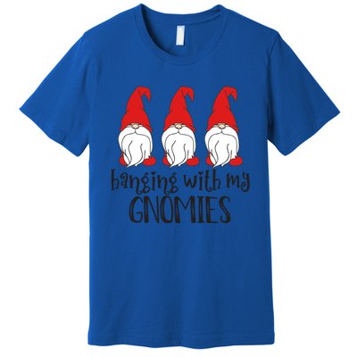 Gnome Christmas Gift Hanging With My Gnomies Cute Gift Premium T-Shirt