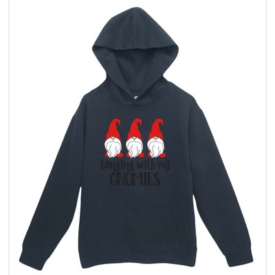 Gnome Christmas Gift Hanging With My Gnomies Cute Gift Urban Pullover Hoodie