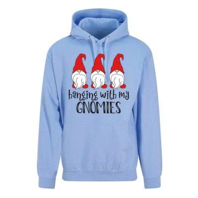 Gnome Christmas Gift Hanging With My Gnomies Cute Gift Unisex Surf Hoodie