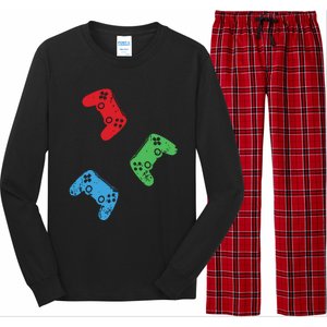 Gaming Controller Gamer Life Video Gamer Teens Long Sleeve Pajama Set