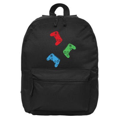 Gaming Controller Gamer Life Video Gamer Teens 16 in Basic Backpack