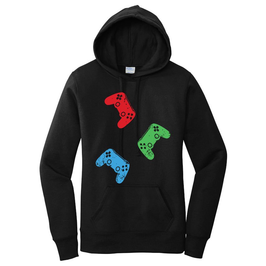 Gaming Controller Gamer Life Video Gamer Teens Women's Pullover Hoodie