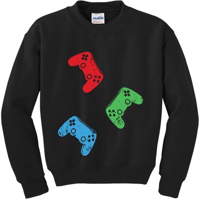 Gaming Controller Gamer Life Video Gamer Teens Kids Sweatshirt