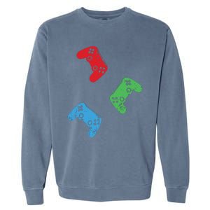 Gaming Controller Gamer Life Video Gamer Teens Garment-Dyed Sweatshirt