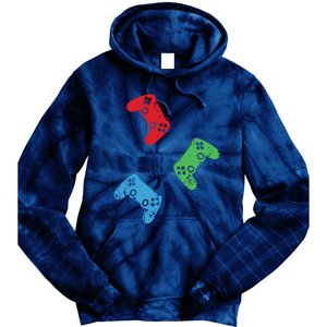 Gaming Controller Gamer Life Video Gamer Teens Tie Dye Hoodie