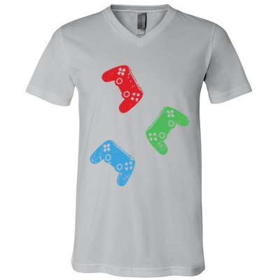Gaming Controller Gamer Life Video Gamer Teens V-Neck T-Shirt