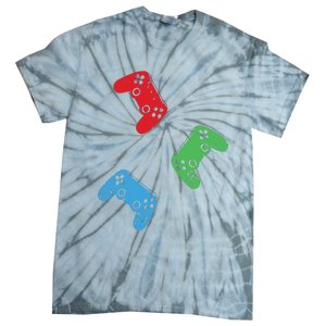 Gaming Controller Gamer Life Video Gamer Teens Tie-Dye T-Shirt