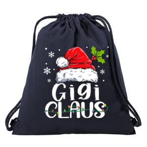 Gigi Claus Gift Christmas Pajama Family Matching Xmas Gift Drawstring Bag