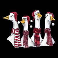Goose Christmas Geese Crew Neck 16 in Basic Backpack