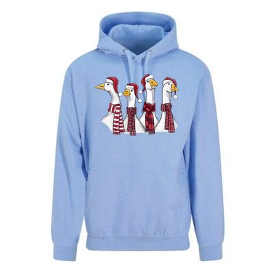 Goose Christmas Geese Crew Neck Unisex Surf Hoodie