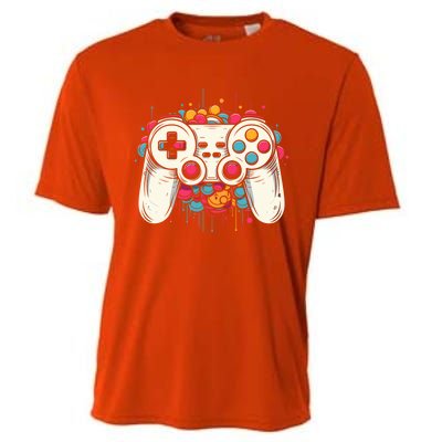 Gaming Controller Graphic Gamer Esports Cute Gift Cooling Performance Crew T-Shirt