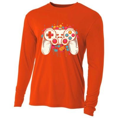 Gaming Controller Graphic Gamer Esports Cute Gift Cooling Performance Long Sleeve Crew