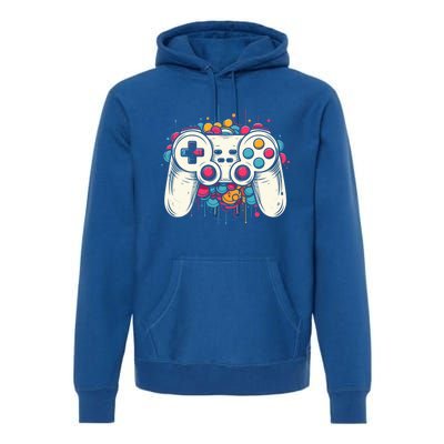 Gaming Controller Graphic Gamer Esports Cute Gift Premium Hoodie